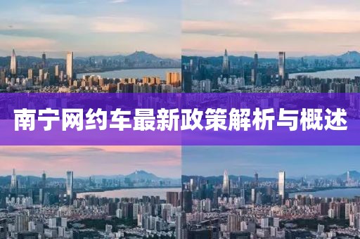 南寧網(wǎng)約車最新政策解析與概述