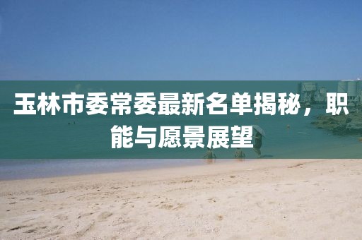 玉林市委常委最新名單揭秘，職能與愿景展望