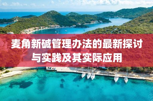麥角新堿管理辦法的最新探討與實(shí)踐及其實(shí)際應(yīng)用