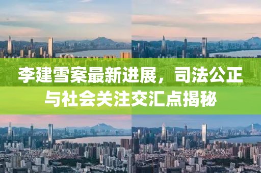 李建雪案最新進(jìn)展，司法公正與社會(huì)關(guān)注交匯點(diǎn)揭秘
