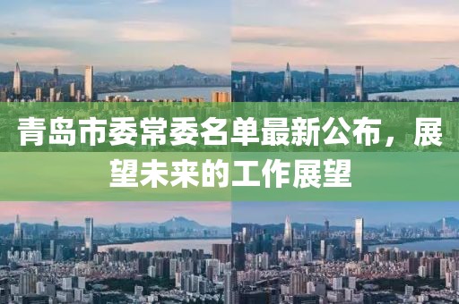 青島市委常委名單最新公布，展望未來的工作展望