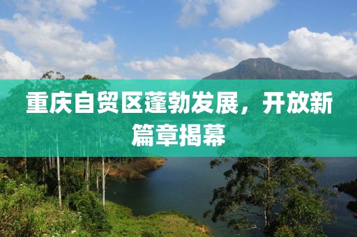 重慶自貿(mào)區(qū)蓬勃發(fā)展，開(kāi)放新篇章揭幕