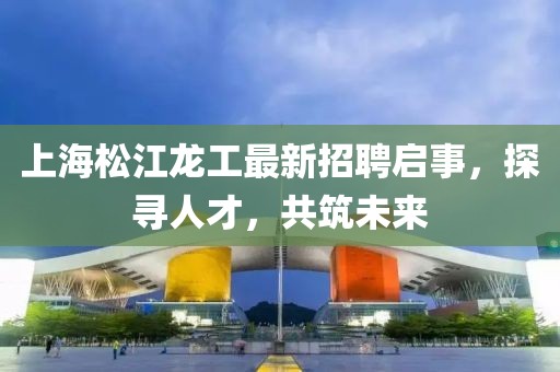 上海松江龍工最新招聘啟事，探尋人才，共筑未來(lái)