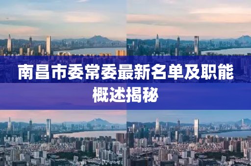 南昌市委常委最新名單及職能概述揭秘