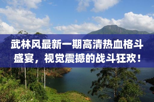 武林風(fēng)最新一期高清熱血格斗盛宴，視覺震撼的戰(zhàn)斗狂歡！
