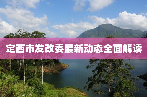定西市發(fā)改委最新動(dòng)態(tài)全面解讀
