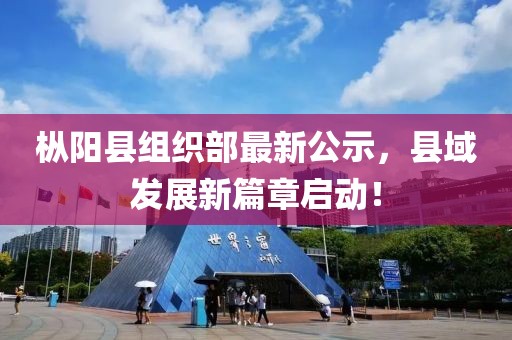 樅陽縣組織部最新公示，縣域發(fā)展新篇章啟動！