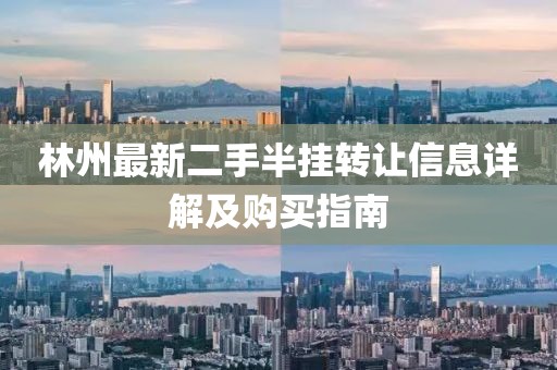 林州最新二手半掛轉(zhuǎn)讓信息詳解及購買指南