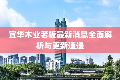 宜華木業(yè)老板最新消息全面解析與更新速遞