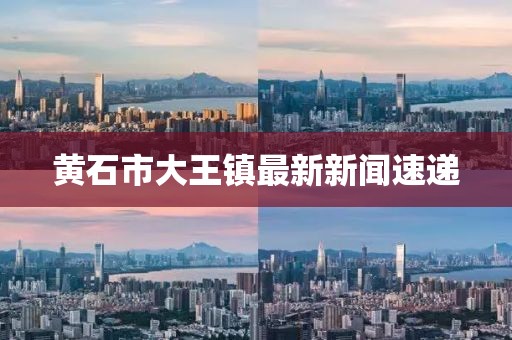 黃石市大王鎮(zhèn)最新新聞速遞