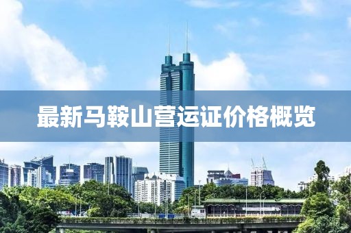 最新馬鞍山營運(yùn)證價(jià)格概覽