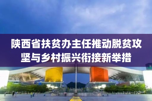 陜西省扶貧辦主任推動脫貧攻堅與鄉(xiāng)村振興銜接新舉措