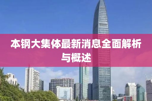 本鋼大集體最新消息全面解析與概述