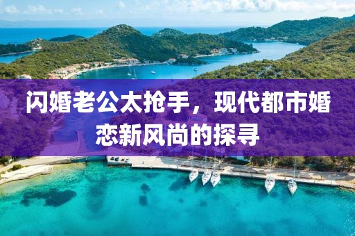閃婚老公太搶手，現(xiàn)代都市婚戀新風(fēng)尚的探尋
