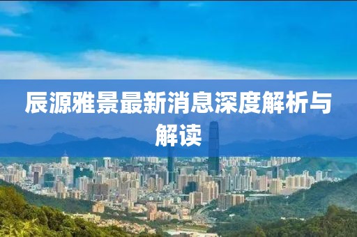 辰源雅景最新消息深度解析與解讀