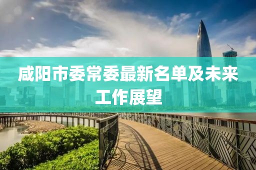 咸陽市委常委最新名單及未來工作展望