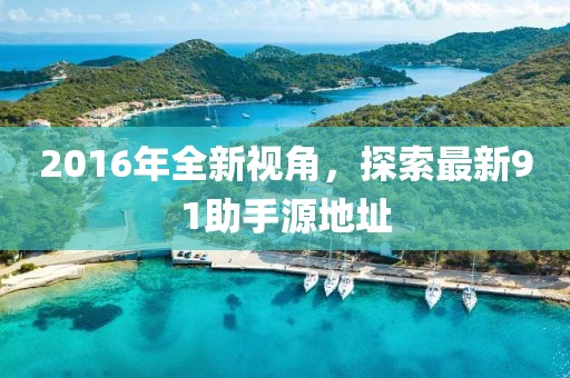 2016年全新視角，探索最新91助手源地址