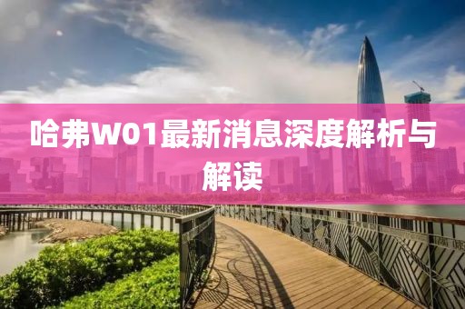 哈弗W01最新消息深度解析與解讀