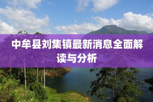 中牟縣劉集鎮(zhèn)最新消息全面解讀與分析