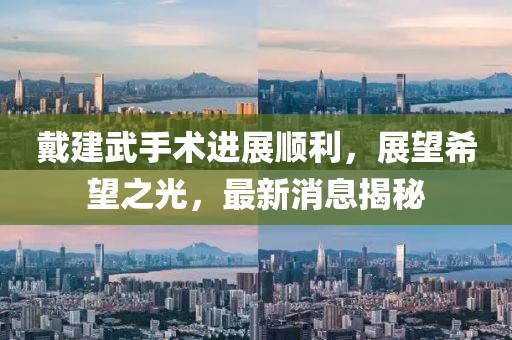 戴建武手術(shù)進展順利，展望希望之光，最新消息揭秘