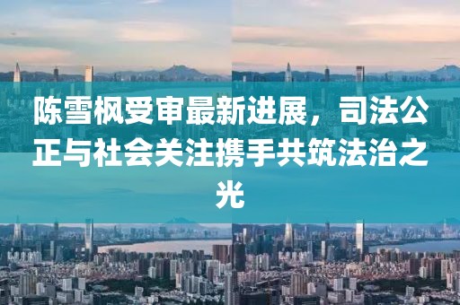 陳雪楓受審最新進(jìn)展，司法公正與社會(huì)關(guān)注攜手共筑法治之光