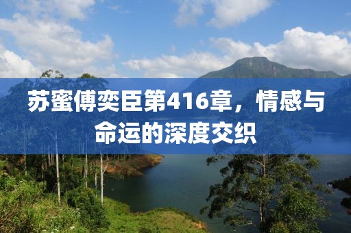 蘇蜜傅奕臣第416章，情感與命運的深度交織