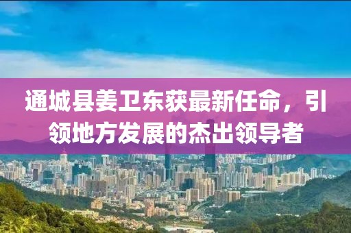 通城縣姜衛(wèi)東獲最新任命，引領(lǐng)地方發(fā)展的杰出領(lǐng)導(dǎo)者