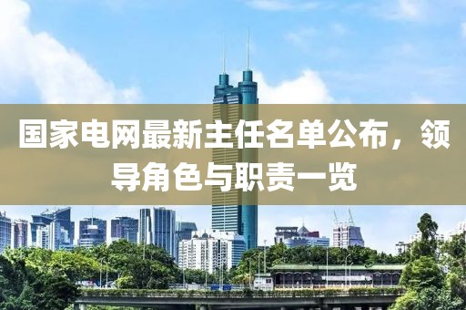 國家電網(wǎng)最新主任名單公布，領(lǐng)導(dǎo)角色與職責(zé)一覽