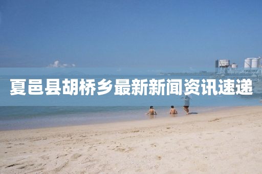夏邑縣胡橋鄉(xiāng)最新新聞資訊速遞