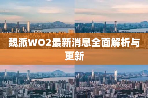 魏派WO2最新消息全面解析與更新