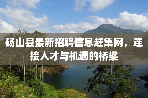 碭山縣最新招聘信息趕集網(wǎng)，連接人才與機(jī)遇的橋梁
