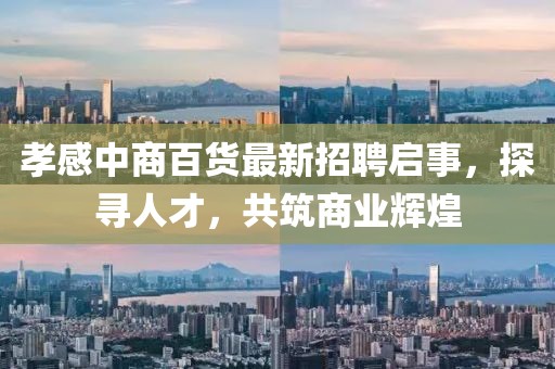 孝感中商百貨最新招聘啟事，探尋人才，共筑商業(yè)輝煌
