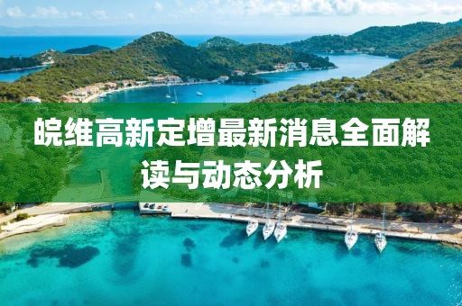 皖維高新定增最新消息全面解讀與動態(tài)分析