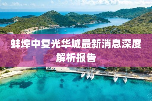 蚌埠中復(fù)光華城最新消息深度解析報告