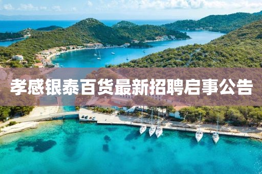 孝感銀泰百貨最新招聘啟事公告