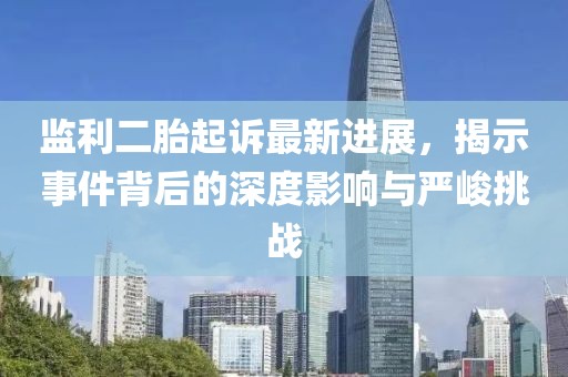 監(jiān)利二胎起訴最新進(jìn)展，揭示事件背后的深度影響與嚴(yán)峻挑戰(zhàn)