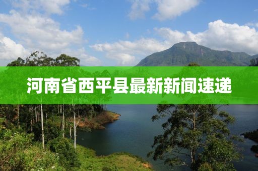 河南省西平縣最新新聞速遞