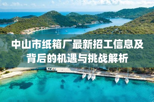 中山市紙箱廠最新招工信息及背后的機(jī)遇與挑戰(zhàn)解析
