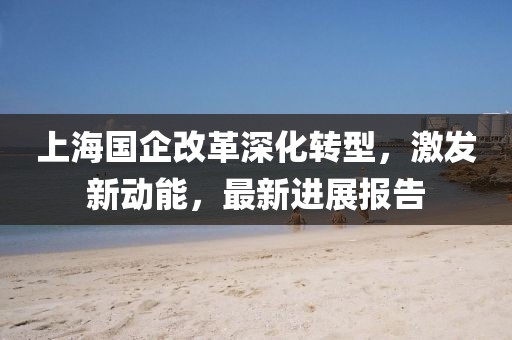 上海國企改革深化轉(zhuǎn)型，激發(fā)新動能，最新進展報告