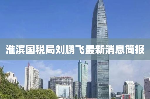 淮濱國稅局劉鵬飛最新消息簡報