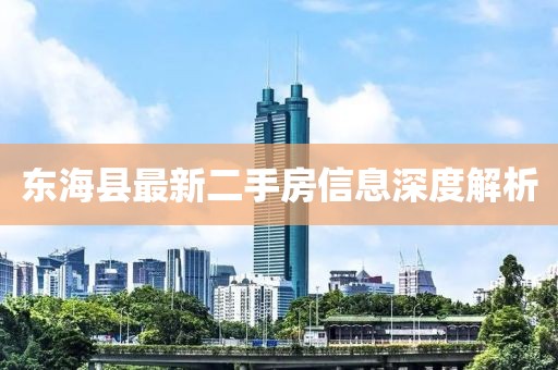 東海縣最新二手房信息深度解析