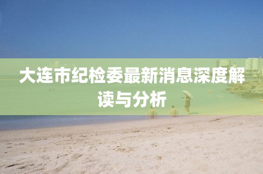 大連市紀檢委最新消息深度解讀與分析