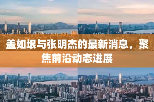 蓋如垠與張明杰的最新消息，聚焦前沿動(dòng)態(tài)進(jìn)展