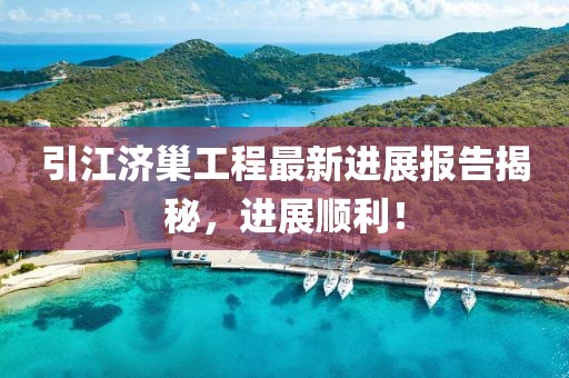 引江濟巢工程最新進展報告揭秘，進展順利！