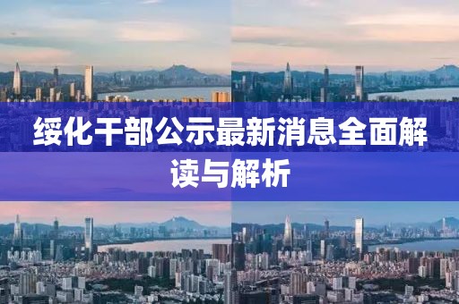 綏化干部公示最新消息全面解讀與解析
