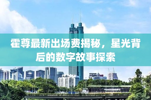霍尊最新出場費揭秘，星光背后的數(shù)字故事探索