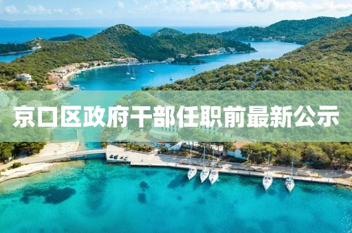 京口區(qū)政府干部任職前最新公示
