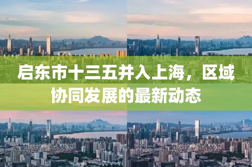 啟東市十三五并入上海，區(qū)域協(xié)同發(fā)展的最新動態(tài)