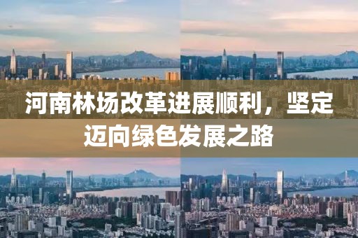 河南林場(chǎng)改革進(jìn)展順利，堅(jiān)定邁向綠色發(fā)展之路