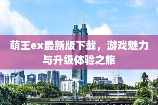 萌王ex最新版下載，游戲魅力與升級體驗之旅